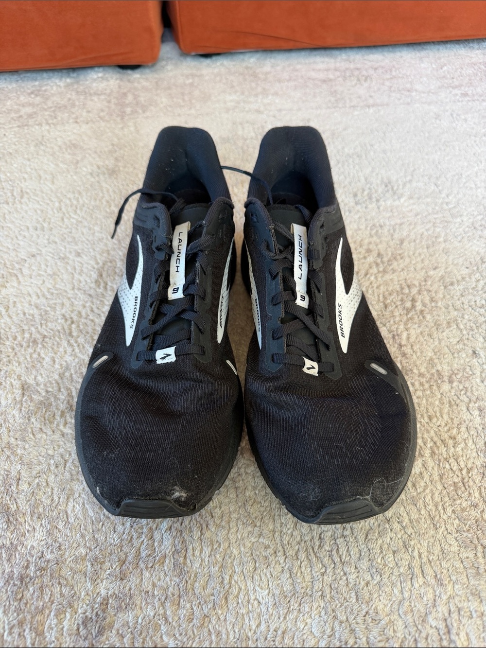 Brooks Black and White Men's Athletic Running Shoes